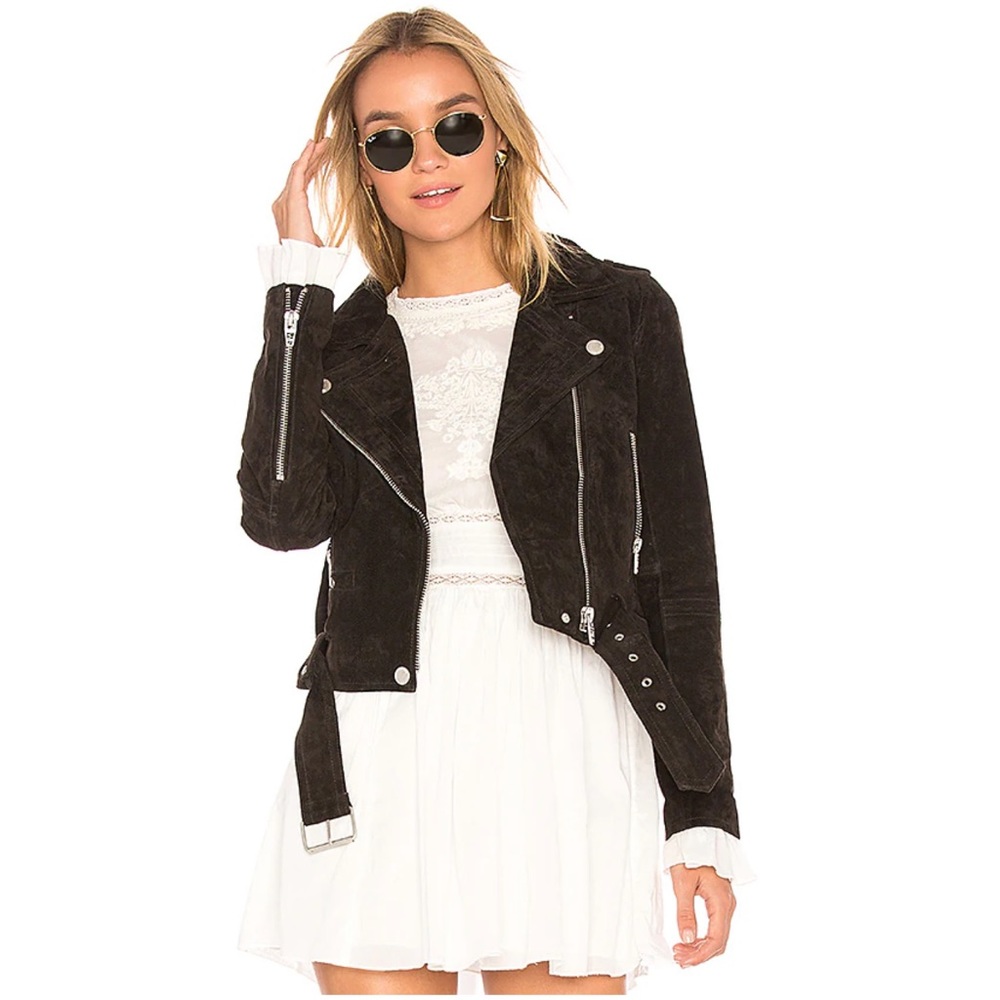 BLANKNYC SUEDE MOTO JACKET